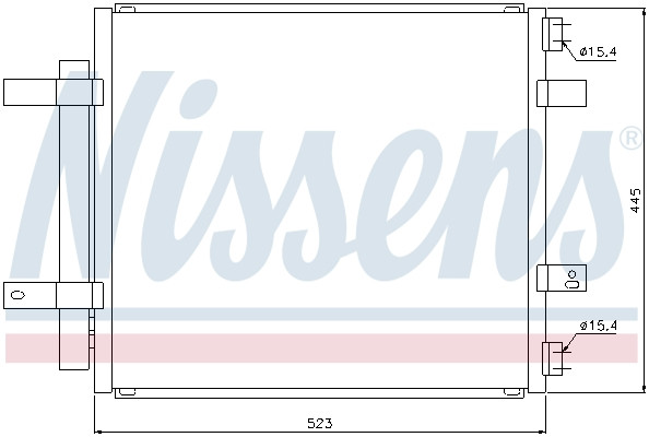 NISSENS Kondensator, Klimaanlage