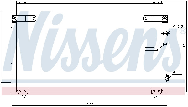 NISSENS Kondensator, Klimaanlage