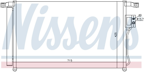 NISSENS Kondensator, Klimaanlage