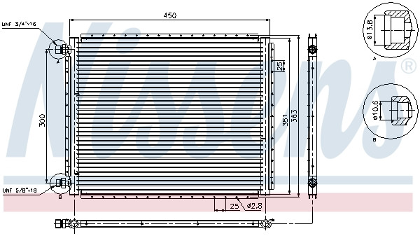 NISSENS Kondensator, Klimaanlage