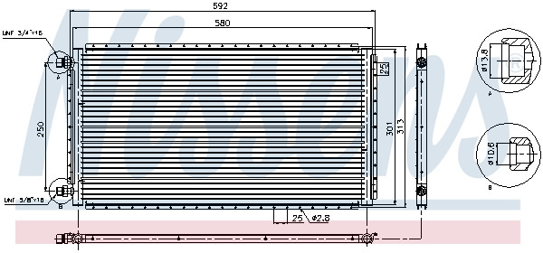 NISSENS Kondensator, Klimaanlage