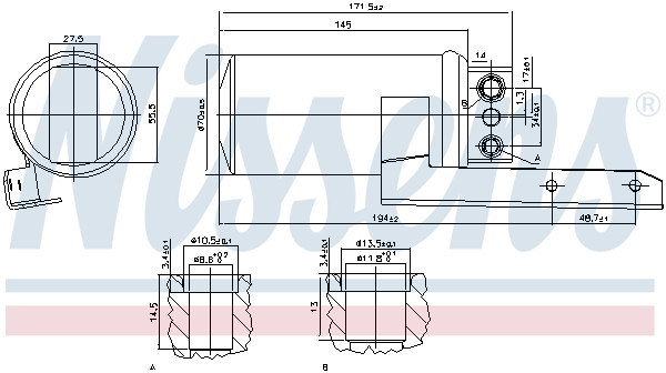 NISSENS Trockner, Klimaanlage
