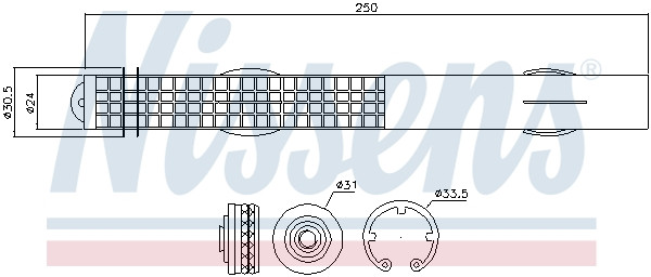 NISSENS Trockner, Klimaanlage