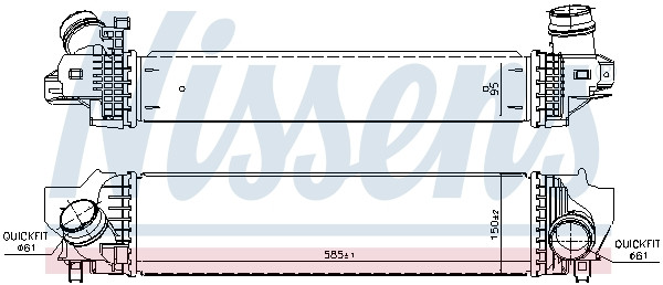 NISSENS Ladeluftkühler