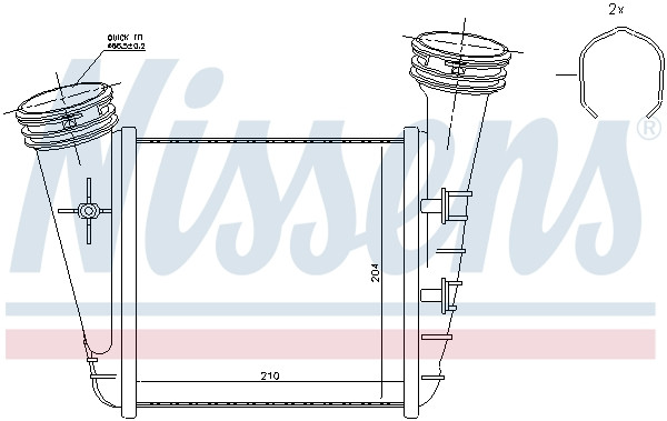 NISSENS Ladeluftkühler