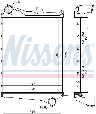 NISSENS Ladeluftkühler