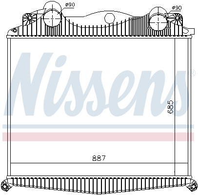 NISSENS Ladeluftkühler NISSENS Ladeluftkühler
