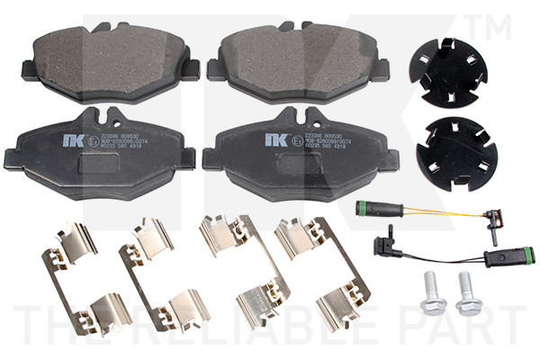 NK Bremsbelagsatz, Scheibenbremse