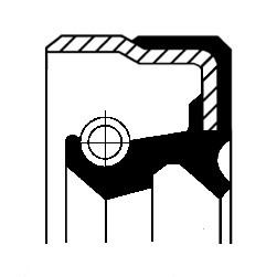 CORTECO Wellendichtring, Radnabe