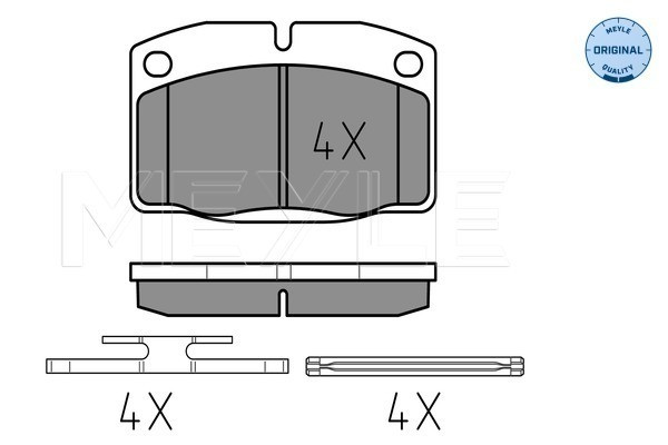 MEYLE Bremsbelagsatz, Scheibenbremse