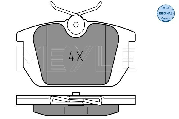 MEYLE Bremsbelagsatz, Scheibenbremse
