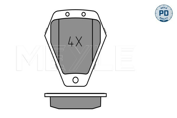 MEYLE Bremsbelagsatz, Scheibenbremse