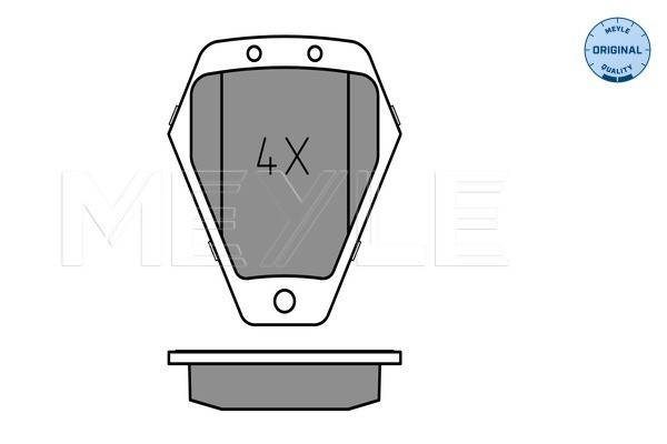 MEYLE Bremsbelagsatz, Scheibenbremse