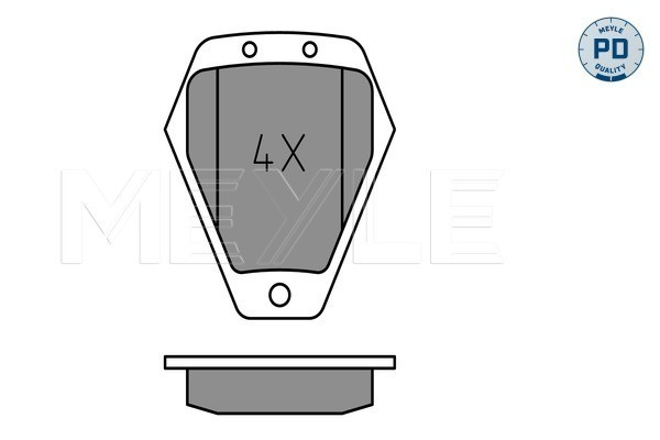 MEYLE Bremsbelagsatz, Scheibenbremse
