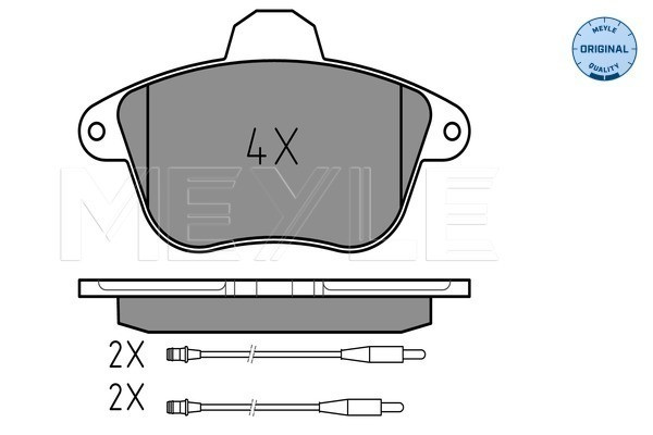 MEYLE Bremsbelagsatz, Scheibenbremse