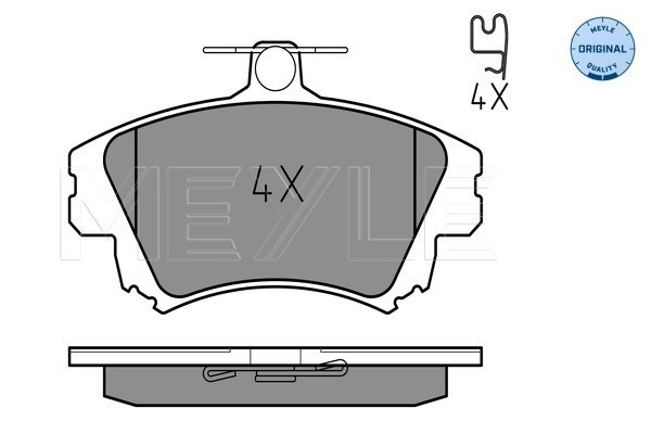 MEYLE Bremsbelagsatz, Scheibenbremse