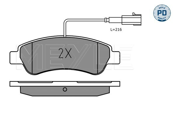 MEYLE Bremsbelagsatz, Scheibenbremse