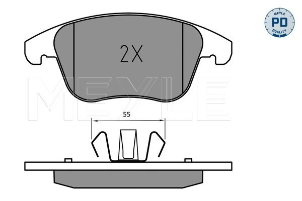 MEYLE Bremsbelagsatz, Scheibenbremse