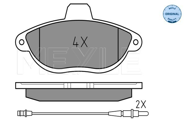 MEYLE Bremsbelagsatz, Scheibenbremse
