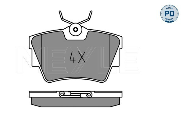 MEYLE Bremsbelagsatz, Scheibenbremse
