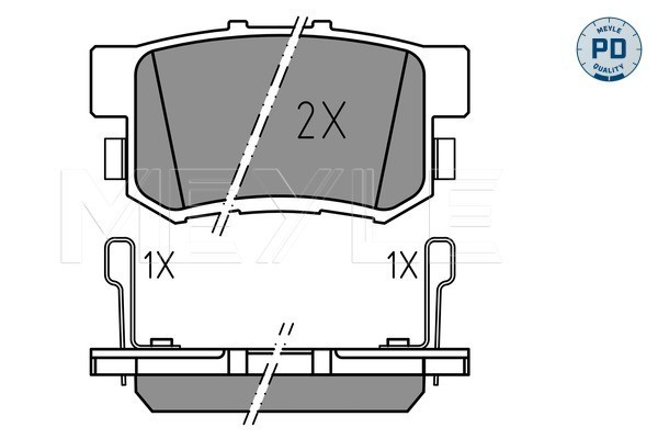 MEYLE Bremsbelagsatz, Scheibenbremse