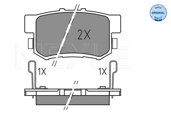 MEYLE Bremsbelagsatz, Scheibenbremse