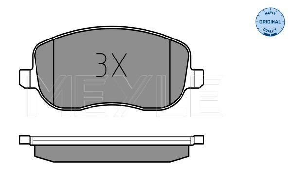 MEYLE Bremsbelagsatz, Scheibenbremse