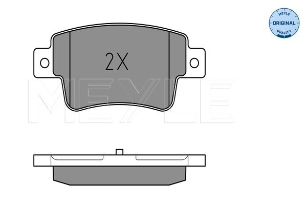 MEYLE Bremsbelagsatz, Scheibenbremse