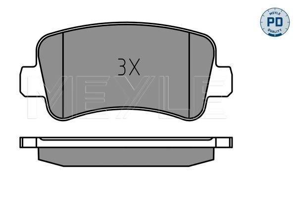MEYLE Bremsbelagsatz, Scheibenbremse