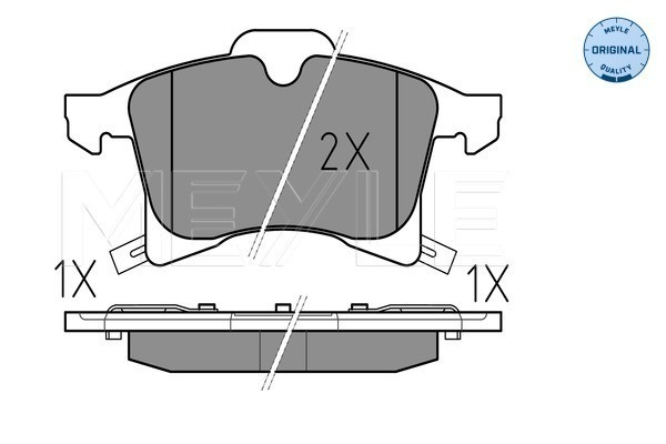 MEYLE Bremsbelagsatz, Scheibenbremse