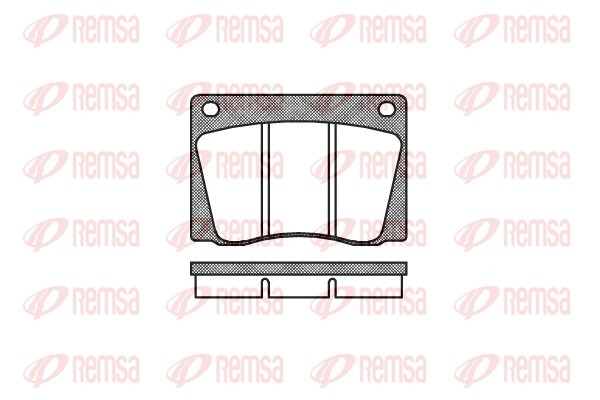 REMSA Bremsbelagsatz, Scheibenbremse