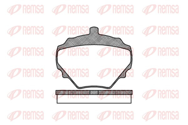 REMSA Bremsbelagsatz, Scheibenbremse