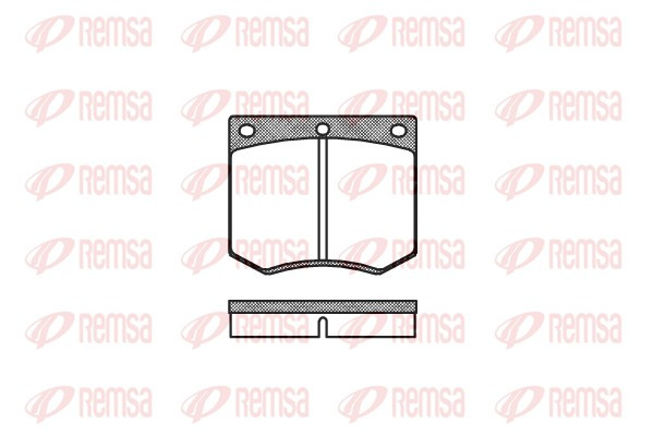 REMSA Bremsbelagsatz, Scheibenbremse