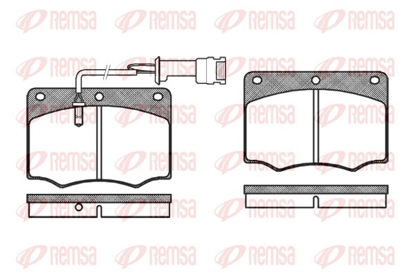 REMSA Bremsbelagsatz, Scheibenbremse