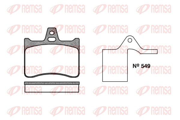 REMSA Bremsbelagsatz, Scheibenbremse