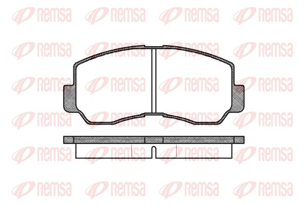 REMSA Bremsbelagsatz, Scheibenbremse