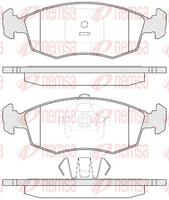 REMSA Bremsbelagsatz, Scheibenbremse