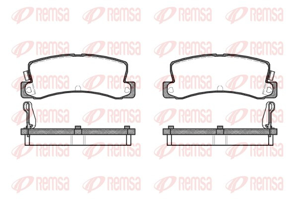 REMSA Bremsbelagsatz, Scheibenbremse