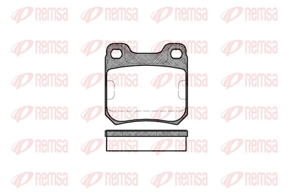 REMSA Bremsbelagsatz, Scheibenbremse