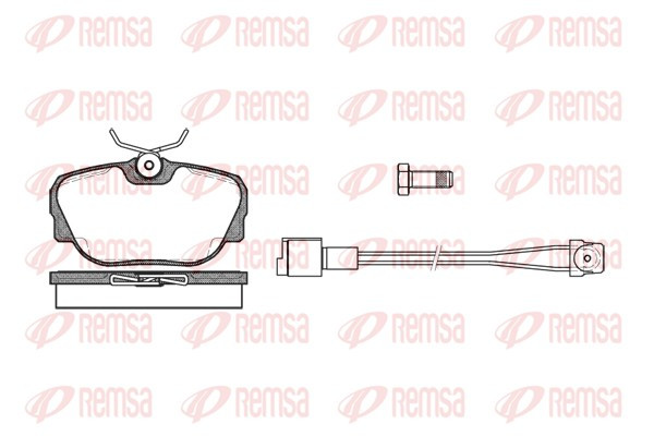 REMSA Bremsbelagsatz, Scheibenbremse