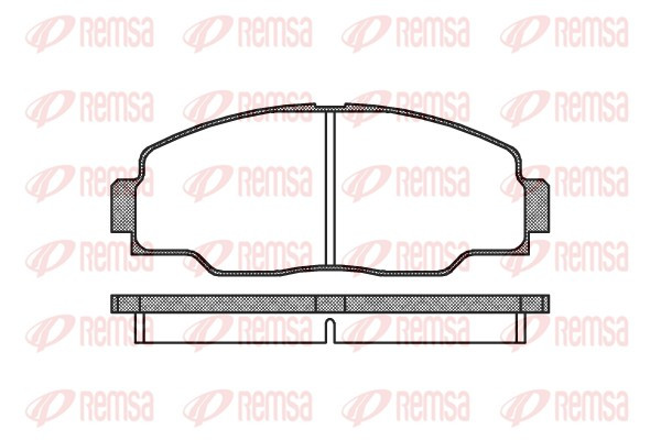 REMSA Bremsbelagsatz, Scheibenbremse