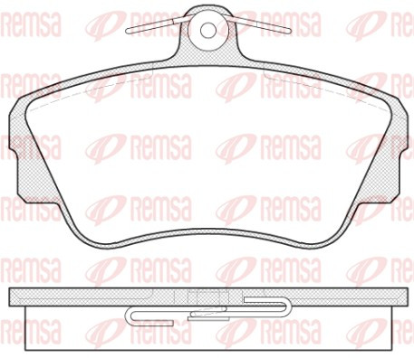 REMSA Bremsbelagsatz, Scheibenbremse