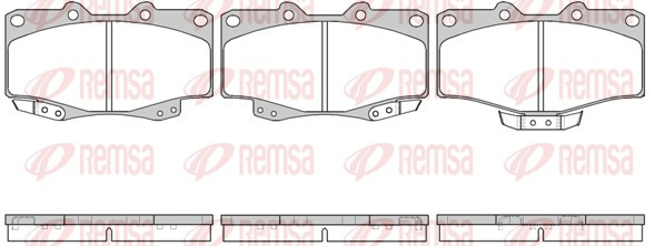 REMSA Bremsbelagsatz, Scheibenbremse