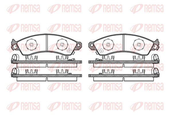 REMSA Bremsbelagsatz, Scheibenbremse