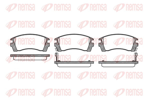 REMSA Bremsbelagsatz, Scheibenbremse