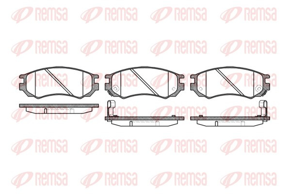 REMSA Bremsbelagsatz, Scheibenbremse