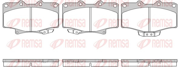 REMSA Bremsbelagsatz, Scheibenbremse