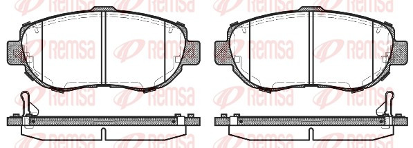 REMSA Bremsbelagsatz, Scheibenbremse