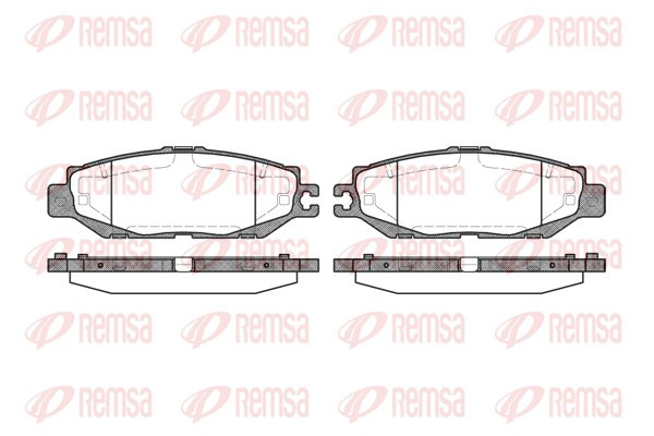 REMSA Bremsbelagsatz, Scheibenbremse