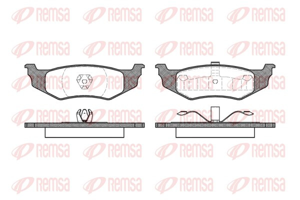 REMSA Bremsbelagsatz, Scheibenbremse